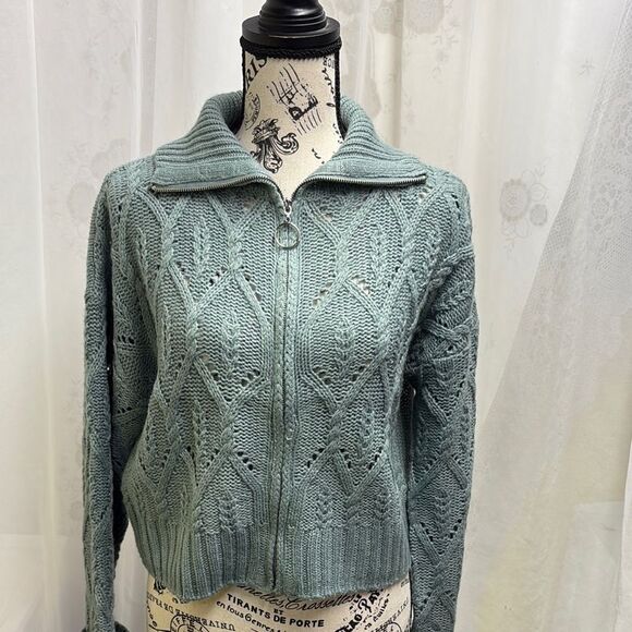Women's Teal Sweater - Picture 1 of 4